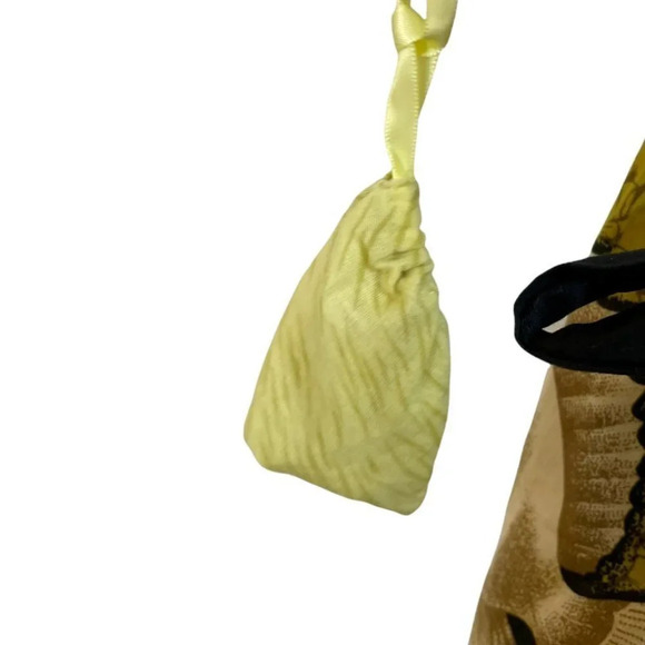 Anthropologie Vanessa Virginia Baxter Bay Fish Dress Size 0 Yellow Cotton NWT - Picture 8 of 8